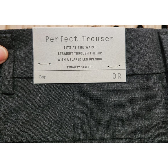 Womens Gray GAP Perfect Trouser Stretch Dress Pants 0R classic Comfort Dressy - Picture 7 of 11